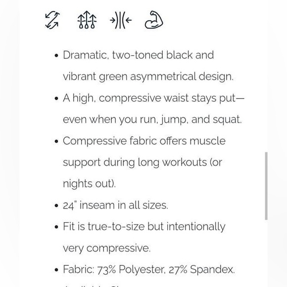 NEW Zyia Metallic & Teal leggings - Picture 5 of 6